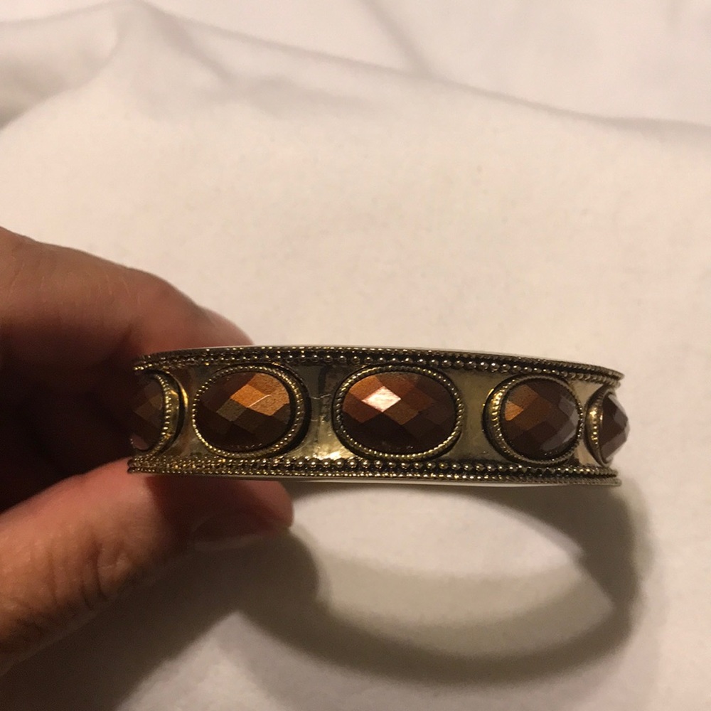 Goldtone bangle style bracelet
